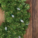 100 C6 Cool White LED Christmas Lights, 4" Spacing