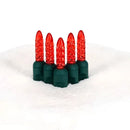 100 M5 Red LED Christmas Lights, 4" Spacing