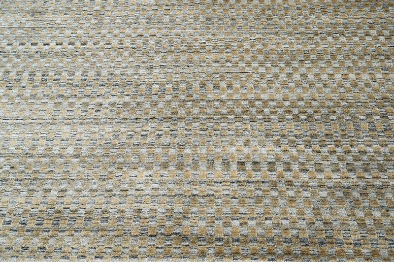 5x7 Gray LoomBloom Hand Knotted Modern & Contemporary Textured Tibetan 100% Wool Oriental Area Rug