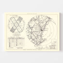 Vintage Map of the Portsmouth Municipal Airport Vicinity, 1951