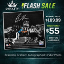 Brandon Graham Strip-Sack Philadelphia Eagles Autographed 11" x 14" Blackout Football Photo by Dynasty Sports & Framing
