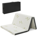 Portable Tri-fold Memory Foam Floor Mattress Topper Portable with Carrying Bag by LJGDeals