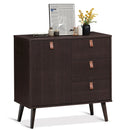 3-drawer Sideboard Storage Display Cabinet-Brown by LJGDeals