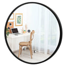 16-inch Round Wall Mirror with Aluminum Alloy Frame by LJGDeals