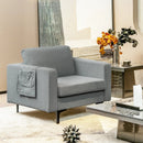 Modern Accent Armchair with Side Storage Pocket by LJGDeals