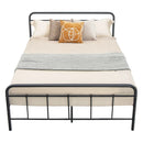 Heavy Duty Metal Platform Bed Frame with Headboard by LJGDeals