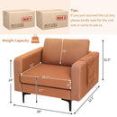 Modern Accent Armchair with Side Storage Pocket by DirectDeals