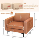 Modern Accent Armchair with Side Storage Pocket by LJGDeals