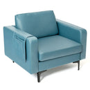 Modern Accent Armchair with Side Storage Pocket by LJGDeals