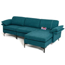 Extra Large Modular L-shaped Sectional Sofa with Reversible Chaise for 4-5 People by LJGDeals