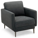 Modern Upholstered Accent Chair with Removable Backrest Cushion by DirectDeals