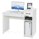 Computer Desk PC Laptop Table with Drawer and Shelf-White by LJGDeals