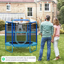 5 Feet Kids 3-in-1 Game Trampoline with Enclosure Net Spring Pad by LJGDeals