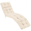 Outdoor Lounge Chaise Cushion with String Ties for Garden Poolside by LJGDeals