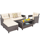 4 Pieces Patio Rattan by LJGDeals