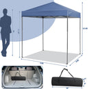 6.6 x 6.6 Feet Outdoor Pop-up Canopy Tent with UPF 50+ Sun Protection by LJGDeals