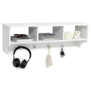 Wall Mount Cubby Organizer Hooks Entryway Storage Shelf by LJGDeals