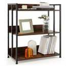 3/5-Tier Industrial Bookshelf Storage Shelf Display Rack with Adjustable Shelves by LJGDeals