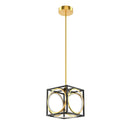 Modern LED Pendant Light with 42 Inches Adjustable Suspender-Golden