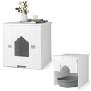 Cat Litter Box Enclosure with Flip Magnetic Half Door by LJGDeals