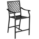 3 Pieces Patio Bar Set with 2 Bar Stools and 1 Square Table by LJGDeals