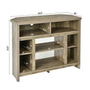 Modern Corner TV Stand with Adjustable Shelves for TVs up to 48 Inch by LJGDeals