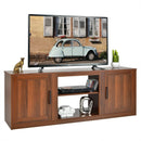 TV Stand with Double Barn Doors for TVs up to 65 Inch by LJGDeals