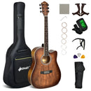 41 Inch Full Size Cutaway Acoustic Guitar Set for Beginner by LJGDeals