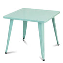 27 Inch Kids Square Steel Table Play Learn Activity Table-Blue by LJGDeals