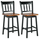 24.5 Inches Set of 2 Swivel Bar Stools with 360° Swiveling by LJGDeals