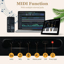 88-Key Foldable Digital Piano with MIDI and Wireless BT by LJGDeals