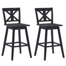 Set of 2 360-Degree Swivel Bar Stools for Home Restaurant by LJGDeals