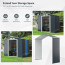 Outdoor Storage Shed Extension Kit for 7 Feet Shed Width by LJGDeals