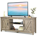 59 Inches TV Stand Media Console Center with Storage Cabinet-Natural by DirectDeals