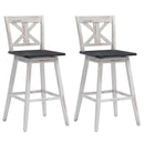 Set of 2 360-Degree Swivel Bar Stools for Home Restaurant by LJGDeals