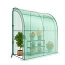 7 x 3.5 x 7 Feet Lean-to Greenhouse with Flower Rack by LJGDeals