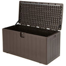 105 Gallon All Weather Large Deck Box Lockable Storage Container by LJGDeals