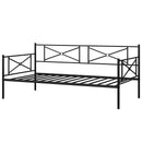 Metal Daybed Twin Bed Frame Stable Steel Slats Sofa Bed by LJGDeals