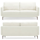 Modern Loveseat with Comfy Backrest Cushions by DirectDeals