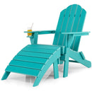 Adirondack Folding Ottoman with All Weather HDPE by LJGDeals