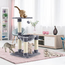 Multi-level Cat Tree with Scratching Posts and Cat Hammock by LJGDeals