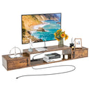 55 Inches Floating TV Stand with Power Outlet by LJGDeals