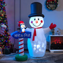 6 Feet Inflatable Christmas Decoration with Built-in Snowflake Projector by LJGDeals