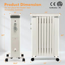 1500W Portable Oil Filled Radiator Heater with 3 Heat Settings by LJGDeals