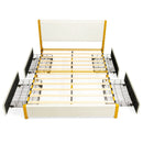 Full Size/Queen Size Upholstered Bed Frame with Adjustable Headboard and 4 Drawers by LJGDeals