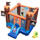 Pirate-Themed Inflatable Bounce Castle with Large Jumping Area and 735W Blower by LJGDeals