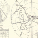 Vintage Map of the Rapid City Air Force Base Vicinity, 1952