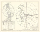 Vintage Map of the Rapid City Air Force Base Vicinity, 1952