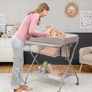 Baby Changing Table with Safety Belt and 4-side Defence-Gray by LJGDeals