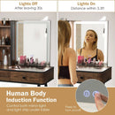 Vanity Makeup Table Set with Lighted Mirror by LJGDeals